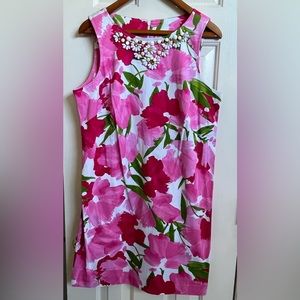 Shift Dress pink red